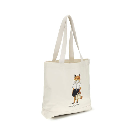 Beige Cotton Handbag