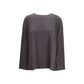 Brown Cotton Long Sleeve T-Shirt