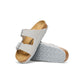 Gray Viscose Flat Sandals