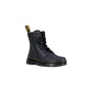 Black Leather Athletic Sneakers