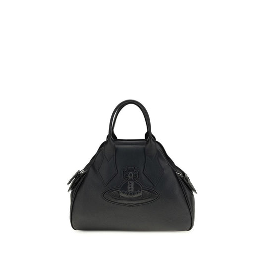 Black Polyurethane Handbag