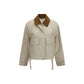 Beige Cotton Rain Coat