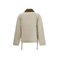 Beige Cotton Rain Coat