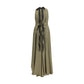 Bicolor Polyester Long Dress