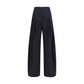 Black Cotton Casual Pants