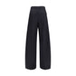 Black Cotton Casual Pants
