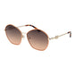 Gold Metal & Plastic Sunglasses