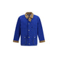 Blue Cotton Full-Length Jacket