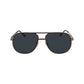 Brown Metal Sunglasses