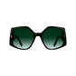 Brown Injected Sunglasses