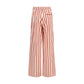 Multicolor Cotton Casual Pants