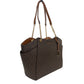 Michael Kors Jet Set Chain Brown MK Signature Large Shoulder Tote Bag