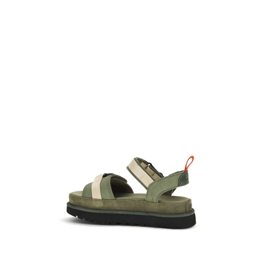 Bicolor Other Fibres Flat Sandals
