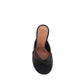 Black Silk Sandals