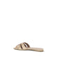 Multicolor Calf Leather Bos Taurus Flat Sandals