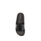Black Calf Leather Bos Taurus Flat Sandals