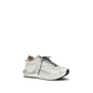 White Fabric Athletic Sneakers