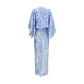 Blue Silk Long Dress