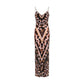 Multicolor Silk Long Dress
