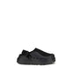 Black Fabric Clogs