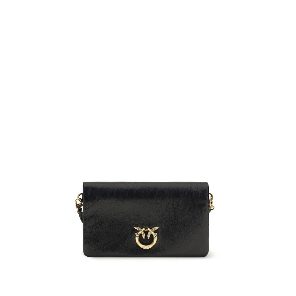 Black Goatskin Shoulder Bag
