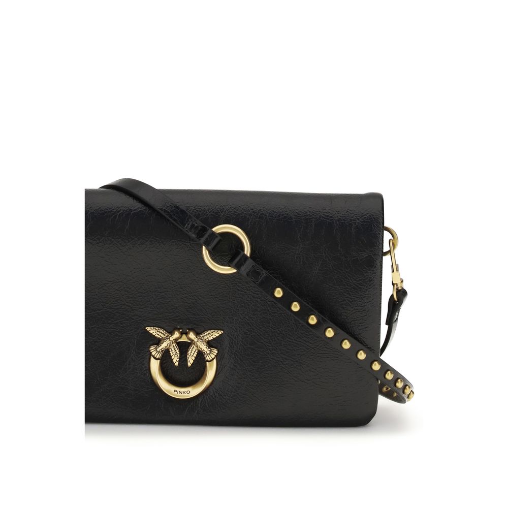 Black Goatskin Shoulder Bag
