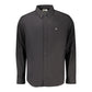 Black Cotton Men Shirt