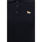 Black Cotton Polo Shirt
