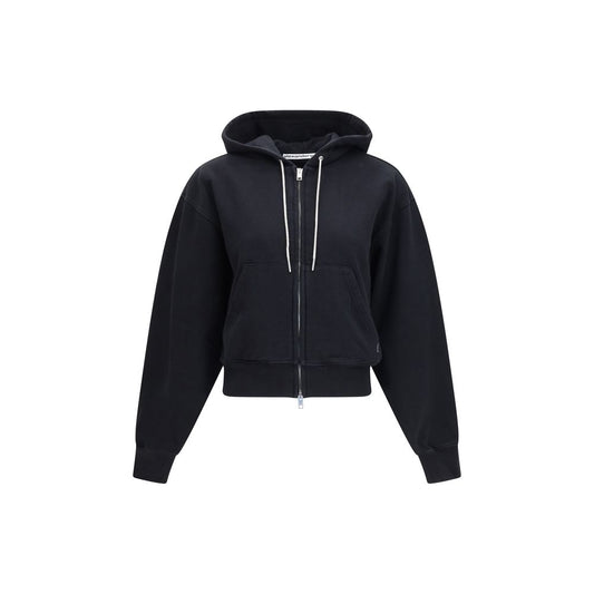 Black Cotton Sweatshirt