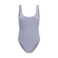 Gray Polyamide One-Piece Swimsuit