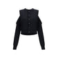 Black Cotton Cardigan