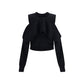 Black Cotton Cardigan