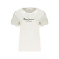 White Cotton Womens T-Shirt