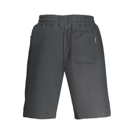 Black Cotton Men's Sweatpants