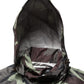 Multicolor Camouflage Hooded Bomber Jacket