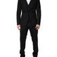 Black Wool 2 Buttons Formal 3 Piece Men Suit