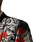 Black Floral 2 Buttons Formal 3 Piece Suit