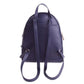 Blue Leather Backpack
