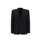 Black Wool Full-Length Jacket