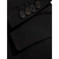 Black Wool Full-Length Jacket