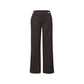 Brown Viscose Casual Pants