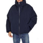 Blue Polyamide Full-Length Jacket