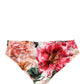 Multicolor Floral Silk Brief Panty Underwear