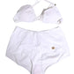 White Halter Top High Waist Bikini Bottom Swimwear