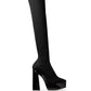 Black Fabric Over The Knee