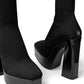 Black Fabric Over The Knee