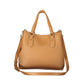Brown Polyurethane Women's Bag