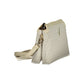 Beige Polyurethane Women's Bag with Adjustable Shoulder Strap