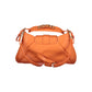 Orange Polyurethane Women's Bag