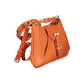 Orange Polyurethane Women's Bag